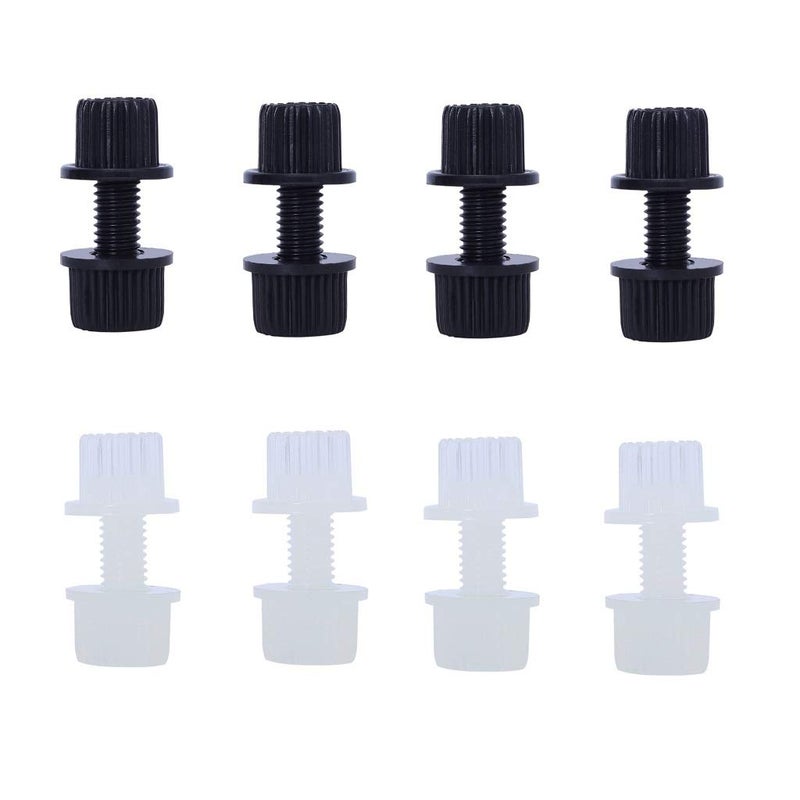 P1Tools Nylon License Plate Frame Bolts & Nuts & Screws Fasteners for Motorcycle, License Plate Screw Bolts - Image 1